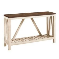 Taylen A Frame Farmhouse Entryway Console Table - Saracina Home Dark Walnut/white Oak 17 Taylen A Frame Farmhouse Entryway Console Table - Saracina Home Dark Walnut/white Oak -Console Tables Sales unnamed file 91