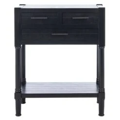 Filbert 3 Drawers Console Table - Safavieh Black 28 Filbert 3 Drawers Console Table - Safavieh Black -Console Tables Sales unnamed file 915
