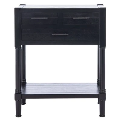Filbert 3 Drawers Console Table - Safavieh Black 14 Filbert 3 Drawers Console Table - Safavieh Black - Image 12