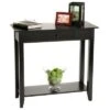American Heritage Hall Table with Drawer Shelf - Breighton Home Black -Console Tables Sales unnamed file 945