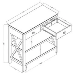 Owings Console Table with 2 Shelf and Drawers - Threshold Rustic 10 Owings Console Table with 2 Shelf and Drawers - Threshold Rustic -Console Tables Sales unnamed file 98