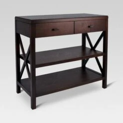 Owings Console Table with 2 Shelf and Drawers - Threshold Rustic 11 Owings Console Table with 2 Shelf and Drawers - Threshold Rustic -Console Tables Sales unnamed file 99